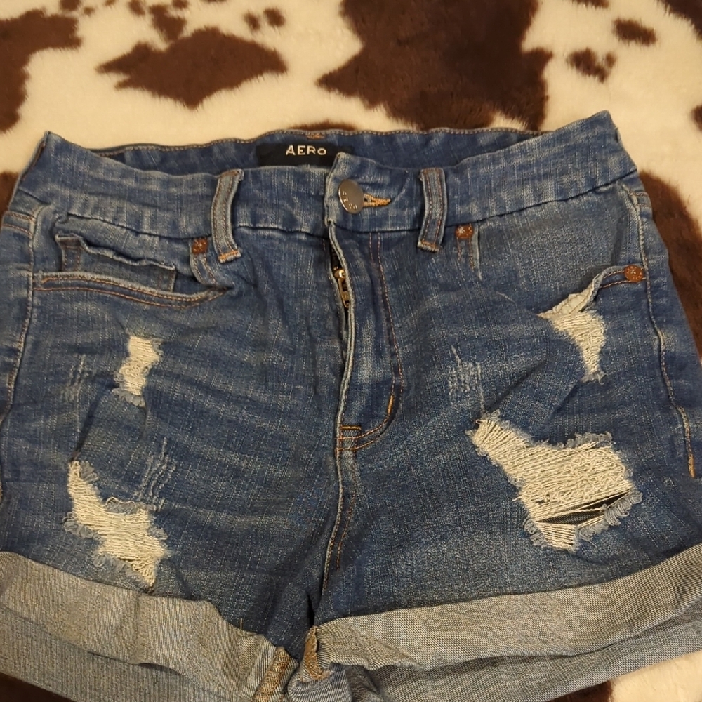 Women's Blue Denim Shorts